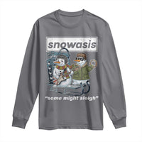 Snowasis Some Might Sleigh Long Sleeve Shirt Funny Christmas Snowmen Rock Band - Wonder Print Shop