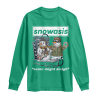 Snowasis Some Might Sleigh Long Sleeve Shirt Funny Christmas Snowmen Rock Band - Wonder Print Shop