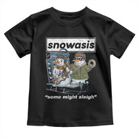 Snowasis Some Might Sleigh Toddler T Shirt Funny Christmas Snowmen Rock Band - Wonder Print Shop