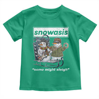 Snowasis Some Might Sleigh Toddler T Shirt Funny Christmas Snowmen Rock Band - Wonder Print Shop
