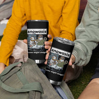 Snowasis Some Might Sleigh Tumbler Cup Funny Christmas Snowmen Rock Band - Wonder Print Shop