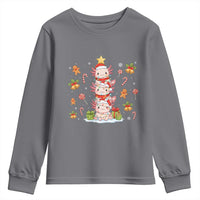 Funny Christmas Kawaii Axolotl Xmas Tree Youth Sweatshirt - Wonder Print Shop