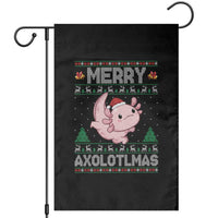 Funny Christmas Axolotl Garden Flag Merry Axolotlmas Xmas Salamander - Wonder Print Shop