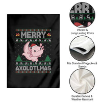 Funny Christmas Axolotl Garden Flag Merry Axolotlmas Xmas Salamander - Wonder Print Shop