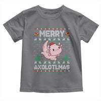 Funny Christmas Axolotl Toddler T Shirt Merry Axolotlmas Xmas Salamander - Wonder Print Shop