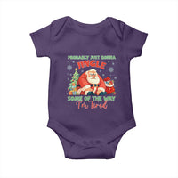Probably Just Gonna Jingle Some Of The Way I'm Tired Baby Onesie Funny Christmas Santa - Wonder Print Shop