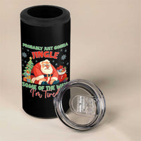 Probably Just Gonna Jingle Some Of The Way I'm Tired 4 in 1 Can Cooler Tumbler Funny Christmas Santa - Wonder Print Shop