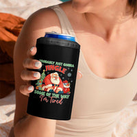 Probably Just Gonna Jingle Some Of The Way I'm Tired 4 in 1 Can Cooler Tumbler Funny Christmas Santa - Wonder Print Shop