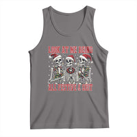 Look At Me Being All Festive And Shit Christmas Tank Top Funny Holiday Xmas Skeleton - Wonder Print Shop