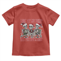Look At Me Being All Festive And Shit Christmas Toddler T Shirt Funny Holiday Xmas Skeleton - Wonder Print Shop