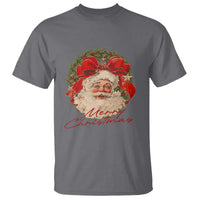 Merry Christmas Vintage Retro Santa Claus Coquette T Shirt - Wonder Print Shop