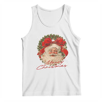 Merry Christmas Vintage Retro Santa Claus Coquette Tank Top - Wonder Print Shop