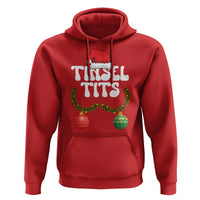 Christmas Tinsel Tits Hoodie Funny Xmas Couple Matching - Wonder Print Shop