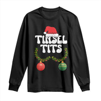 Christmas Tinsel Tits Long Sleeve Shirt Funny Xmas Couple Matching - Wonder Print Shop