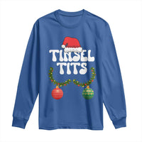 Christmas Tinsel Tits Long Sleeve Shirt Funny Xmas Couple Matching - Wonder Print Shop