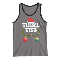 Christmas Tinsel Tits Tank Top Funny Xmas Couple Matching - Wonder Print Shop