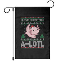 Funny Christmas Axolotl Garden Flag I Love Christmas A Lotl Xmas Salamander - Wonder Print Shop
