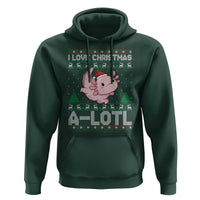 Funny Christmas Axolotl Hoodie I Love Christmas A Lotl Xmas Salamander - Wonder Print Shop