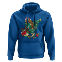 Funny Santa Bigfoot Christmas Tree Hoodie