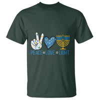 Hanukkah T Shirt Peace Love Light Chanukah Jewish David Star - Wonder Print Shop
