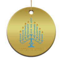 Happy Hanukkah Menorah Chanukah Jewish Holiday Christmas Ornament - Wonder Print Shop