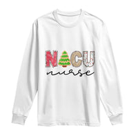 Funny NICU Labor Delivery Nurse Christmas Christmas Tree Long Sleeve Shirt