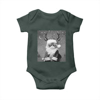 Funny Christmas Santa Grumpy Cat Baby Onesie