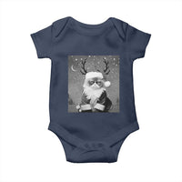 Funny Christmas Santa Grumpy Cat Baby Onesie