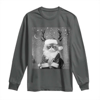 Funny Christmas Santa Grumpy Cat Long Sleeve Shirt