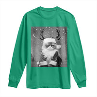 Funny Christmas Santa Grumpy Cat Long Sleeve Shirt