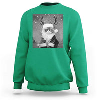 Funny Christmas Santa Grumpy Cat Sweatshirt - Wonder Print Shop