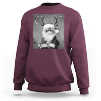 Funny Christmas Santa Grumpy Cat Sweatshirt - Wonder Print Shop