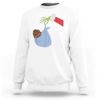 Funny NICU Labor Delivery Nurse Christmas Santa Black Baby Sweatshirt - Wonder Print Shop