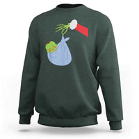 Funny NICU Labor Delivery Nurse Christmas Santa Green Baby Sweatshirt - Wonder Print Shop