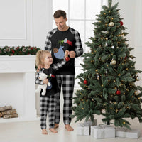Funny NICU Labor Delivery Nurse Xmas Santa Black Baby Plaid Pajama Set - Wonder Print Shop