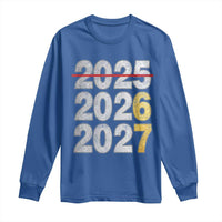 Funny 67 New Year Long Sleeve Shirt Happy New Year 2026 2027 Six Seven Meme Faux Glitter Effect Printed - Wonder Print Shop