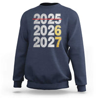 Funny 67 New Year Sweatshirt Happy New Year 2026 2027 Six Seven Meme Faux Glitter Effect Printed - Wonder Print Shop