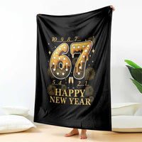 Funny 67 New Years Eve Throw Blanket Countdown New Year Party 2026 Six Seven Meme - Wonder Print Shop