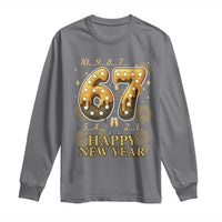 Funny 67 New Years Eve Long Sleeve Shirt Countdown New Year Party 2026 Six Seven Meme - Wonder Print Shop