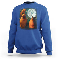 Funny Marcus The Worm New Year Sweatshirt Happy New Year 2026 Moon NYE Party - Wonder Print Shop