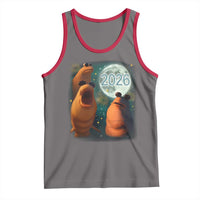 Funny Marcus The Worm New Year Tank Top Happy New Year 2026 Moon NYE Party - Wonder Print Shop