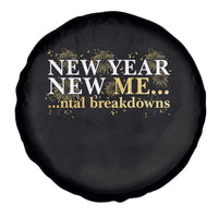 New Year New Me Mental Breakdowns Spare Tire Cover Funny New Year Party Fireworks - Wonder Print Shop