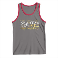 New Year New Me Mental Breakdowns Tank Top Funny New Year Party Fireworks - Wonder Print Shop