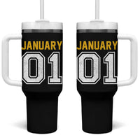 Funny January 01 New Years Eve Party Tumbler With Handle - Wonder Print Shop