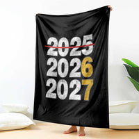 Funny 67 New Year Throw Blanket Happy New Year 2026 2027 Six Seven Meme - Wonder Print Shop