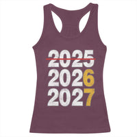 Funny 67 New Year Racerback Tank Top Happy New Year 2026 2027 Six Seven Meme - Wonder Print Shop