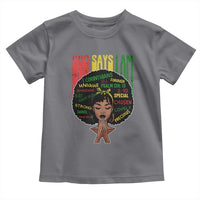 Proud Black African American Toddler T Shirt God Says I Am Black History Month Afro Girl