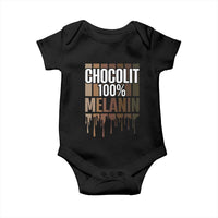 Funny Chocolit 100% Baby Onesie African American Melanin Black Pride