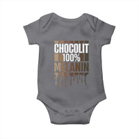 Funny Chocolit 100% Baby Onesie African American Melanin Black Pride
