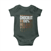 Funny Chocolit 100% Baby Onesie African American Melanin Black Pride